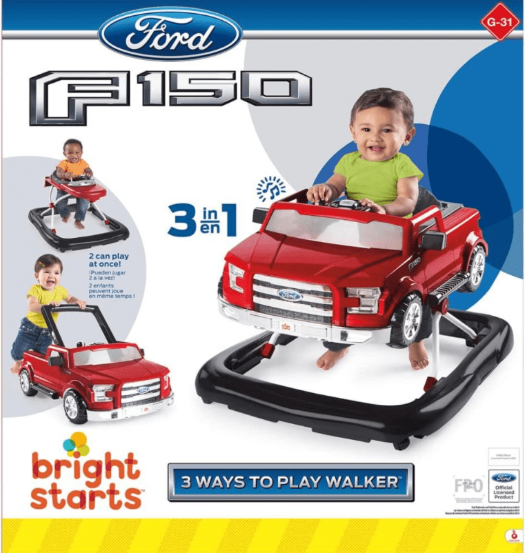  Bright Starts – Trotter 3-en-1 Ford F-150 rojo